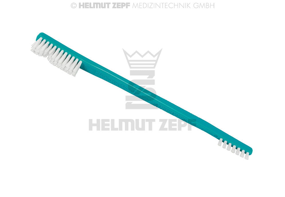 Reinigungsbürste mit Nylonborsten, Doppelseitig, eine Seite mit 3 Reihen, 1 Seite mit einer Reihe